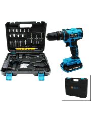 24V Şarjlı Darbeli Stanley Model Matkap Seti Çantalı (Mavi)
