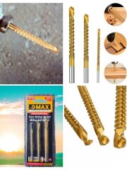 Matkap Freze Ucu 3'lü Set Ekstra Güçlü 4-6-8 mm