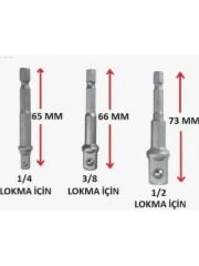 Hex Lokma Adaptör Seti 3'lü